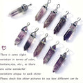 BEADNOVA Crystal Necklaces for Women Crystal Pendant Gemstone Necklace for Spiritual Energy Healing Hexagonal Pendant Divination for Men (18 Inches Stainless Chain)
